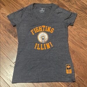 S Adidas Fighting Illini T-Shirt